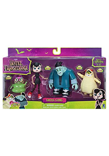 Hotel Transsilvanien Goul Gang 98021 - Juego de figuras (4 unidades, 10 cm, incluye Mavis, Wendy, Hank y Pedro)