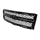 Glossy Black Front Grille Compatible with 2014 2015 Chevrolet Silverado 1500