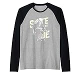 Photo Gallery skate or die skeleton skater design skateboard maglia con maniche raglan Photo Gallery skate or die skeleton skater design skateboard maglia con maniche raglan