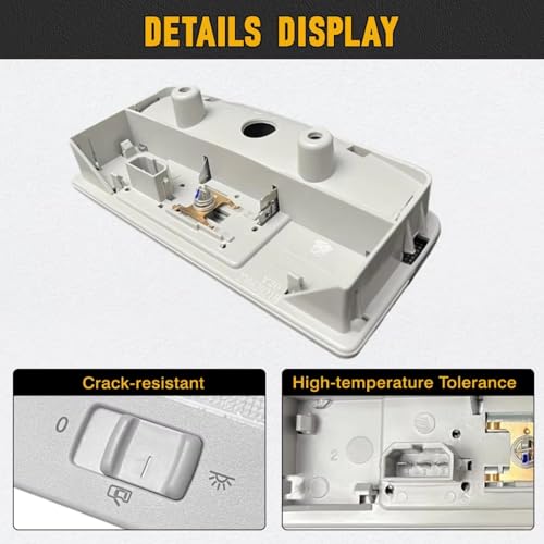 Lámpara lectura para luz de techo interior coche compatible con Caddy 2004-2015 2