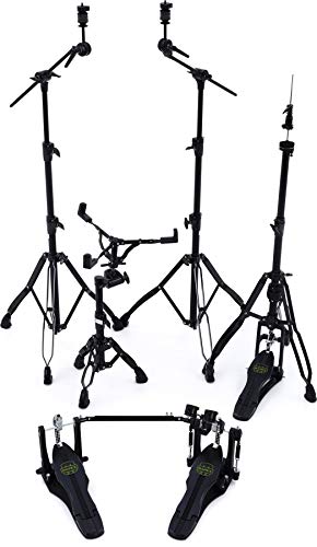 Mapex Armory 5-Piece Hardware Pack With Double Pedal - Black Plated #TOP4