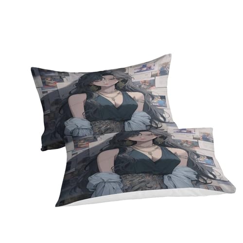 Housse de couette imprimée 3D 200x200cm hand-painted pour lit double