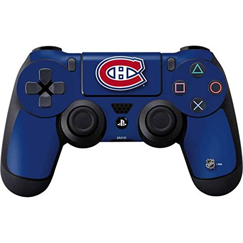 Skinit Decal Gaming Skin Compatible with PS4 Controller - Officially Licensed NHL Montreal Canadiens Solid Background Design