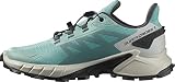 Salomon Damen Schuhe Supercross 4W Aqua/Lunroc Laufschuhe, Aquifer Lunar Rock Ebony, 38 EU