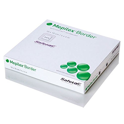 Pansement Border Mepilex 295255 absorbant en silicone de 7,5 x 7,5 cm en boite de 10