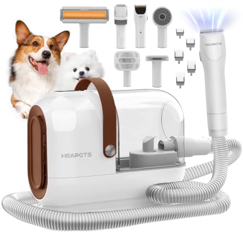 HEAPETS Dog Grooming Vacuum Kit - 3L Vacuum with 7 Tools