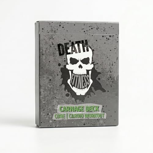 Workout Cards Deck of Death Fitness Family Owned USA Business (Fitness Core & Cardio Edition)