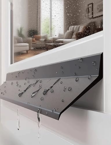 Deflector de lluvia impermeable para ventana, protector adhesivo perfecto para aleros y alféizares al aire libre, sellador resistente a la intemperie