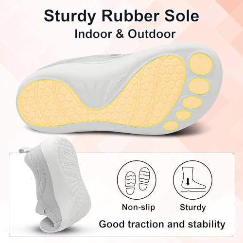 Image of Spesoul Wide Womens Walking Shoes Adjustable Diabetic Shoes Breathable Zero Drop Barefoot Shoe Neuropathy Edema Nursing Shoe Wide Width Sneakers