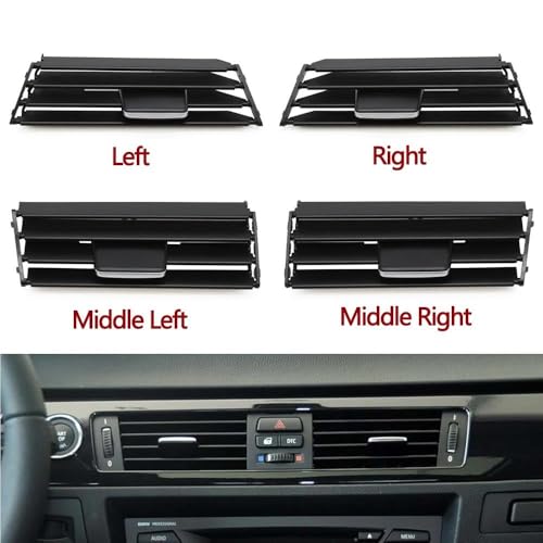 Aérateurs de climatisation avec molette fluide pour aération droite BMW E90 - 3
