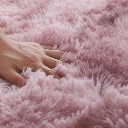 Grand tapis de salon rose pourpre 100x340 cm lavable et moderne - 4