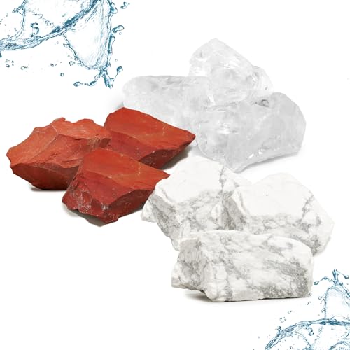 PURAJA Wasserstein Mischung Fit & Vital | Premium Heilsteine Set aus echten Edelsteinen...