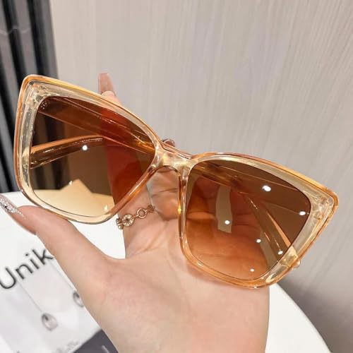 Lunettes de soleil pour femmes monture carrée pour les terrasses de café et sorties en ville