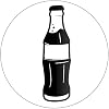 Self Inking Stamp Ink Stamp Stock Stamp Self Ink Stamp Craft Supplies Ink Stamper Large Soda Bottle Round Self Inking Rubber Stamp - 170R Impression Size 0.68"