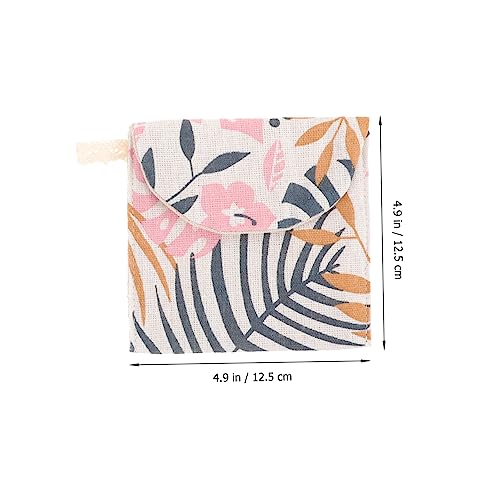 NIYANGLE 2 Peças Sacos Organizadores De Viagem Algodão Linho Multifuncional Bolsa De Moedas Almofada