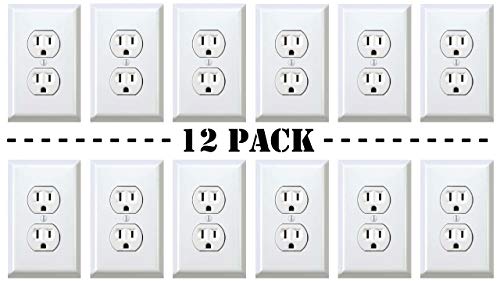 Fake Outlet Stickers Prank - Airport Wall Sockets - 12 Pack - Funny Electrical Power Plug Plate Cover Decals (Us) #TOP5