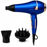 Secador De Cabelo Profissional Potente Com Difusor Para Cachos e Bico extra Para Modelagem 110/220v (110, Volts)