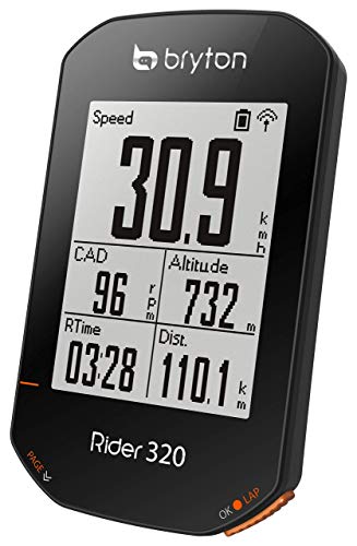 Bryton Rider 320T Gps Bike/Cycling Computer, Sensor Bundle. 5 Satellite Systems Support. 35Hrs Long Battery Life. Support Ant+/Ble Speed, Cadence, Heartrate Monitor Sensors, Ant+ Power Meter. #TOP2