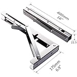 Folding Shelf Brackets - Heavy Duty Stainless Steel Collapsible Shelf Bracket for Bench Table, Space Saving DIY Bracket… - Image 2