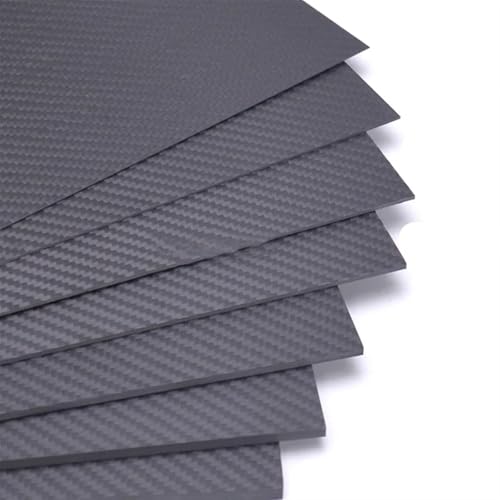 1pcs 200x400mm 3K Pure Carbon Fiber Board Plain Weave Twill Weave Glossy Carbon Board Panel 0.5mm 1mm 1.5mm 2mm 2.5mm 3mm 4mm 5mm 6mm 3k Carbon Fiber(2.0MM Plain Glossy)