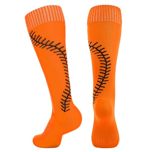 American Trends Girls Softball Socks with Stitches 3 Pairs Youth Athletic Socks for Soccer, Baseball, Softball, Football2