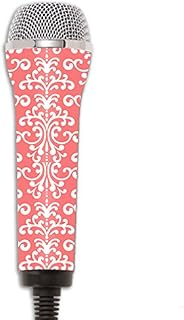 MightySkins Protective Vinyl Skin Decal Compatible with Redoctane Rock Band Microphone Case wrap Cover Sticker Skins Coral Damask