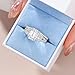 Newshe Jewellery Wedding Rings for Her AAAAA Cz Women's Bridal Sets 925 Sterling Silver Emerald Cut Engagement Ring Size 9