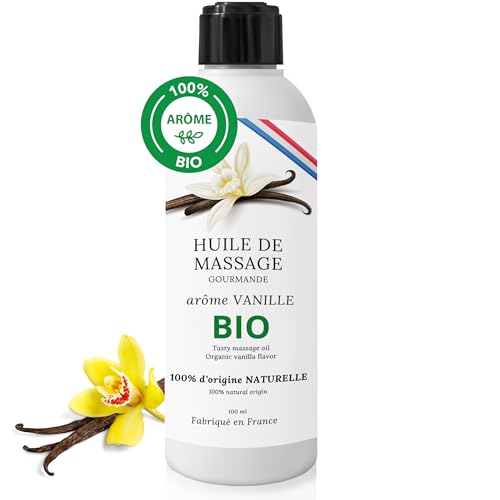 IZOË, Huile de Massage Comestible Érotique Sensuel Chauffante Relaxante BIO Professionnelle Sensuelle Plaisir Naturel 100 ml (Vanille bio)