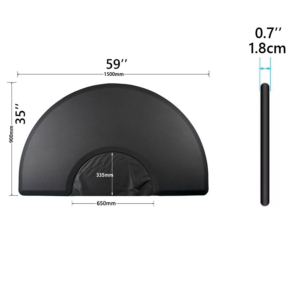 Friseur Shop Matte, Pünktliche Resistente Anti-Fett-Schönheitssalon-Matte, 5 'X 3' X 0,7 '', Spa-Shampoo-Ausrüstung, Einfache Reinigung