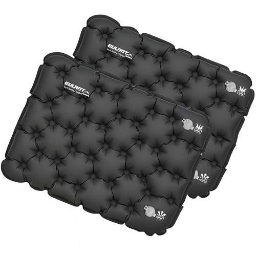 Eulant Cuscino da Stadio Pieghevole, Cuscino Gonfiabile Impermeabile per Campeggio Aereo Treno...