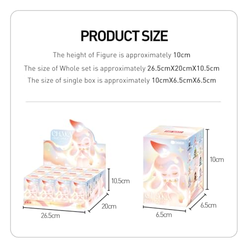 POP MART CHAKA Light Sprite Series Whole Set(12Boxes) 2.5 inches Articulated Character Premium Design Gifts for Fan-Favorite Collectible Toy Art Action Figure