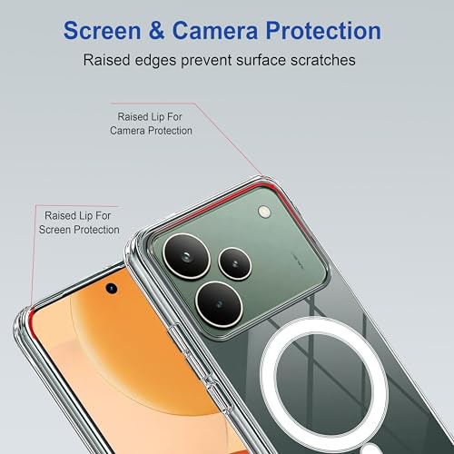 Image of Zapcase Back Case Cover for Realme P4 5G | Compatible for Realme P4 5G Back Cover | Compatible with Mag-Safe | Scratch-Resistant Back Cover | Clear