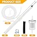 18pcs Car Tank Extractor Fuel Standpipe Set, Auxiliary Diesels Heating Fuel Line with Petrol Filter, Fuels Standpipe Fuels Hose Clip Kit Fit For Eberspacher Webasto(COLOR:silver)