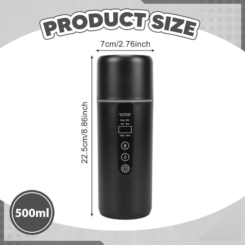 Taza Calefactora para Auto Acero Inoxidable con Display Negro miniatura 2