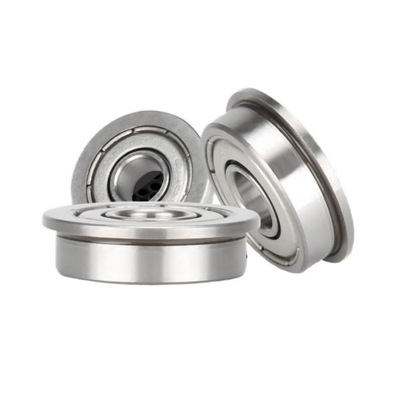 DINGGUANGHE 5PCS P5 Flange Bearings F692/F693/F694/F695/F696/F697/F698/F699ZZ High Speed Flanged Ball Bearing (Size : F696ZZ P5 6x15x5mm)