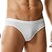 TADUANO Men's Underwear Hipster Brief Low Rise Fashion Sport Stretchy Thin Breathable Sexy White