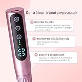 Electric Nail Drill 35000RPM,WEIKILLY Rechargeable Cordless Nail File,Professional Acrylic Gel Electric Nail Drill Machine for DIY Manicure and Pedicure,Portable Home Travel or Salon Use (Pink) - Image 3
