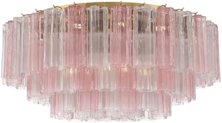 Crystorama Addis 16 Light Aged Brass Flush Mount