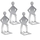 arcbanduo 4PCS Funny Hot Dog Holder, Funny Standing Man Hot Dog Grill Rack, Portable Hot Dog Roaster, BBQ Grill Accessories, Funny Birthday Gifts for Men