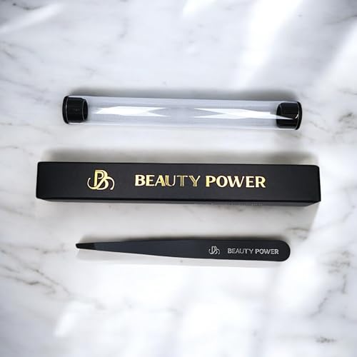Beauty Power ULTRA PRECISION SLANT BROW TWEEZER Professional Tweezers - Slant, Durable Lightweight German Stainless Steel, Ultra Precision Tweezers For Facial Hair, Chin thumb #6