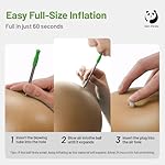 Slim Panda Pilates Ball, 9 Inch Small Exercise Ball, Anti Burst Mini Yoga Ball for Stability, Workout, Barre, Core Strength, Physical Therapy, Balance, Stretching - Image 4