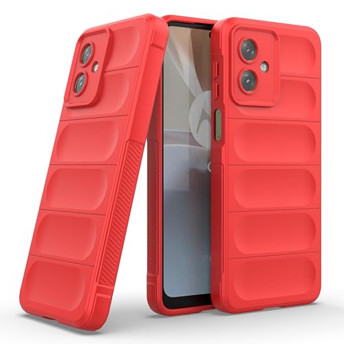 Image of amazon basics Back Case Cover for Moto G64 5G (Silicone Magic-Red)