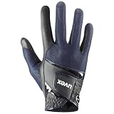 uvex sumair, guante de equitación flexible unisex, resistente al desgaste, ventilación óptima, black-blue, 7.5