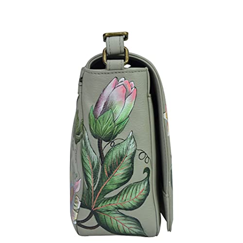 Image of Anuschka Women's Leather Crossbody Bag - Hand-Painted Genuine Leather Handbag with Adjustable Strap - 683, Crossbody Bag