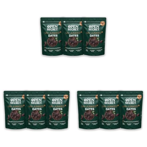 Image of Open Secret Dates | 1.5kg | Healthy Snacks, Khajoor, Khajur, Dry Fruits, Dates with No Added Sugar Healthy Food & Nutritious (500gm x 3) (Pack of 3)