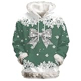 Le design imprimé festif donne à ce pull une touche joyeuse et élégante, ce qui en fait un choix idéal pour les occasions festives, les réunions décontractées ou les vacances reposantes.