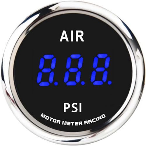 MOTOR METER RACING 52mm 2-1/16" Air Ride Air Pressure Gauge 220 PSI