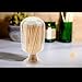 Includes Matches | Decorative Glass Matches Cloche | Bottle Jar Fireplace Candle Match Holder Gift Set