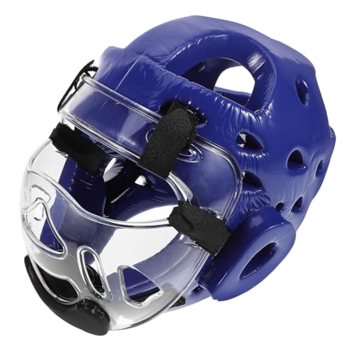 Casque Taekwondo anti-chocs avec visière respirante ajustable pour karaté enfant