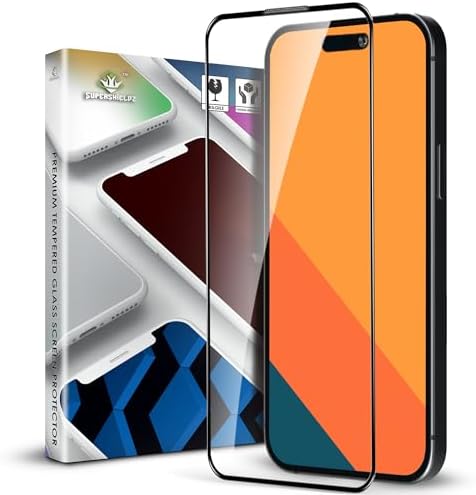 Supershieldz NeoGuard HD+ Tempered Glass Screen Protector Guard for iPhone 15 Pro, 9H Hardness, Anti-Static, Case-Friendly, Easy Installation Kit – 1 Pack